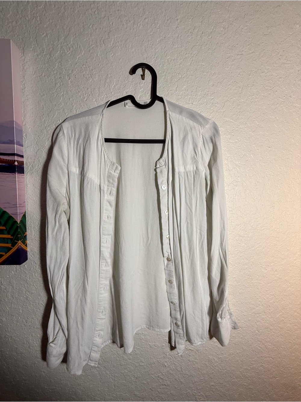 Women's White Button-Down Shirt